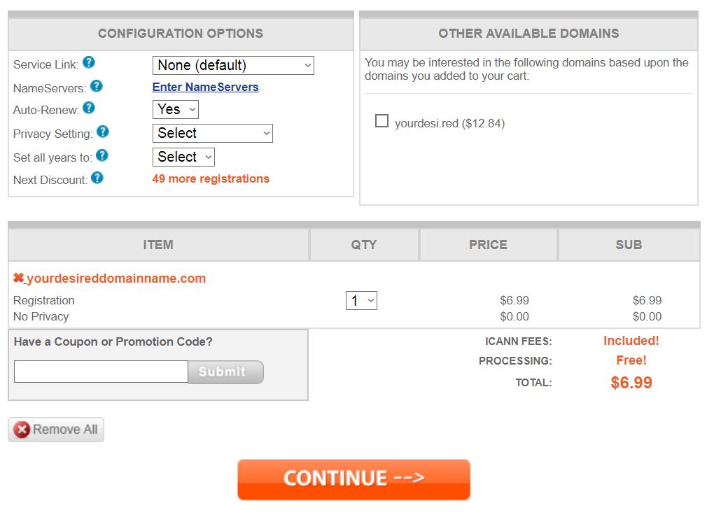 Domain Configuration